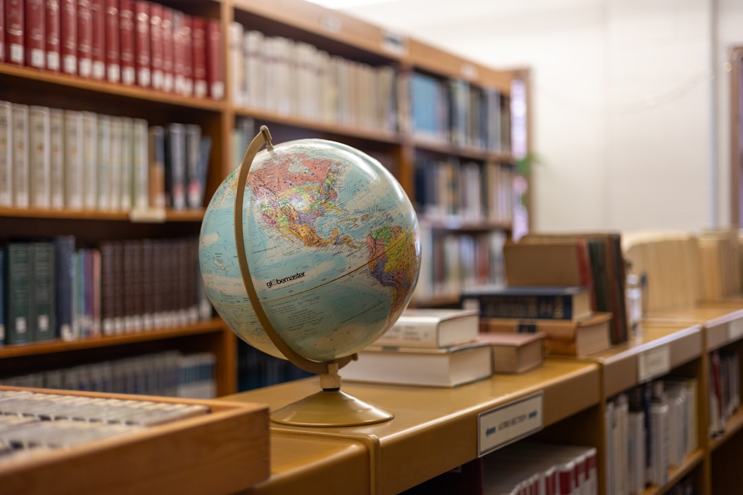 about-us Globe in a Library